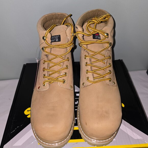 Lehigh Safety Steel Toe Work Boots 5030; Men's 9.5D, Tan, New in Box - Picture 3 of 10